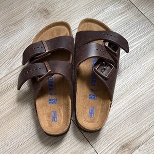 Birkenstock Brown Sandals (NEVER WORN)